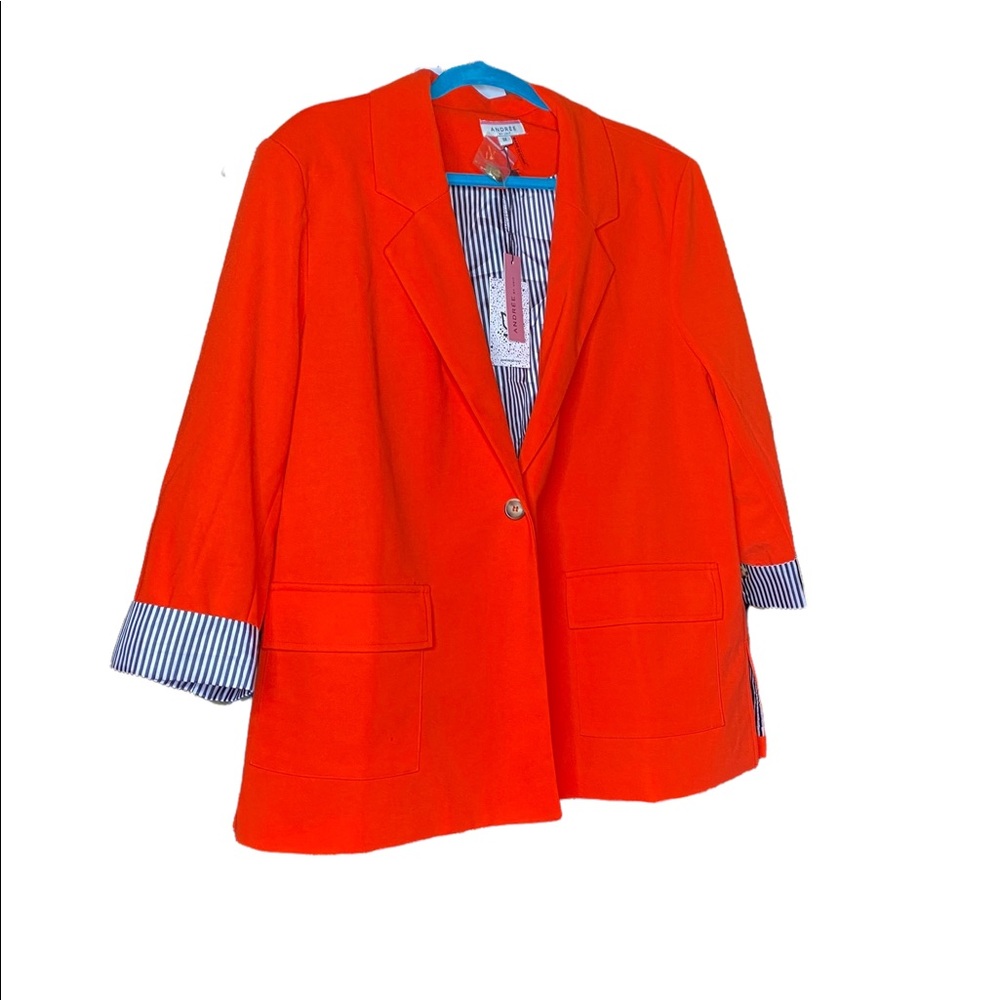 Brand New Andree By Unit Red Blazer
